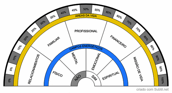 Campos energéticos e áreas da vida