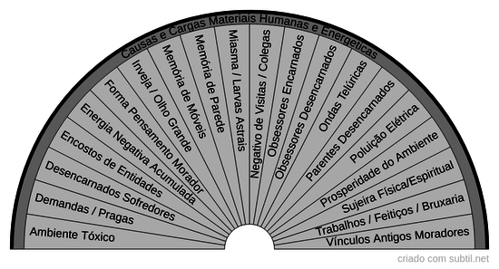 Causas e cargas materiais humanas e energetica