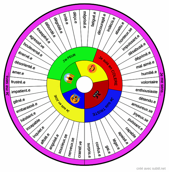 Roue des émotions