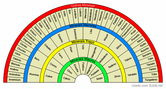 Minerais - macros e traços