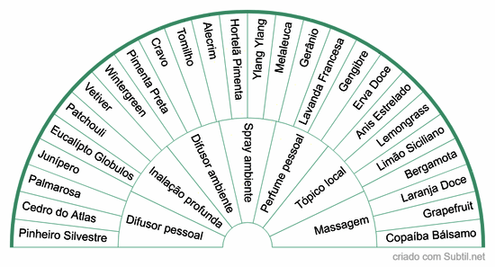 Óleos essenciais e forma de uso